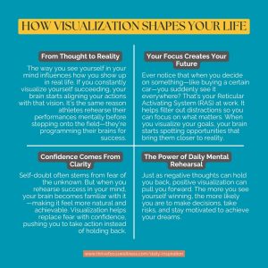 Visualization can shape your Life
