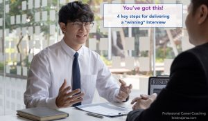 Man communicating well in an Interview