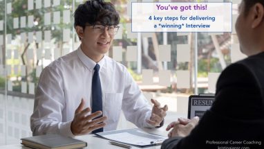 Man communicating well in an Interview