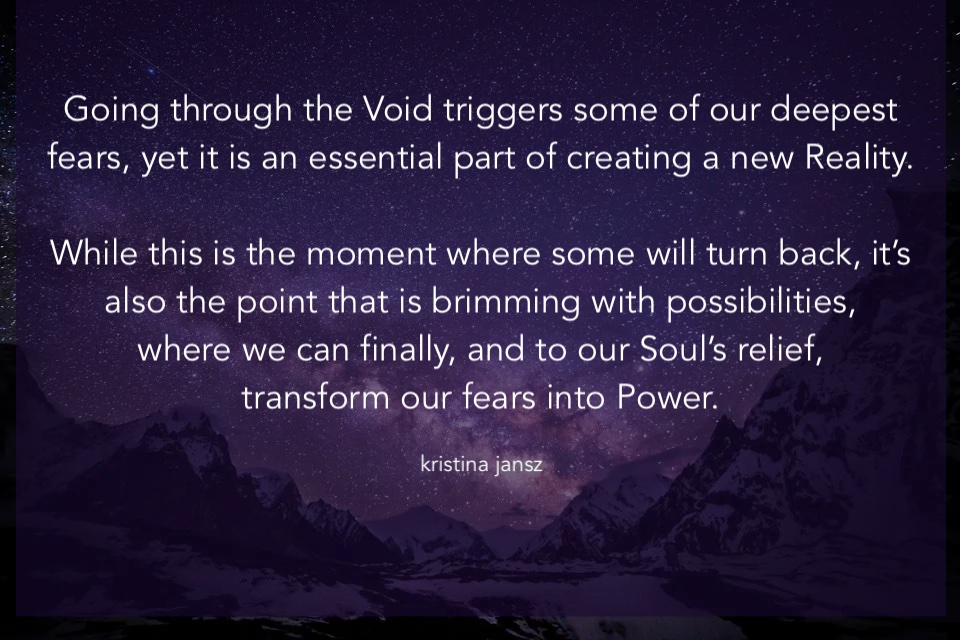 How to go through the Void